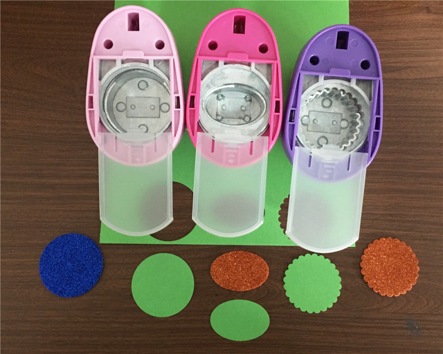 Free Shipping 2 inch craft punch set Circle+Oval+Wave Circle Shaped punches  Scrapbook DIY Paper Cutter 3PCS EVA foam Hole Punch - AliExpress